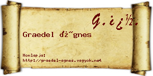 Graedel Ágnes névjegykártya